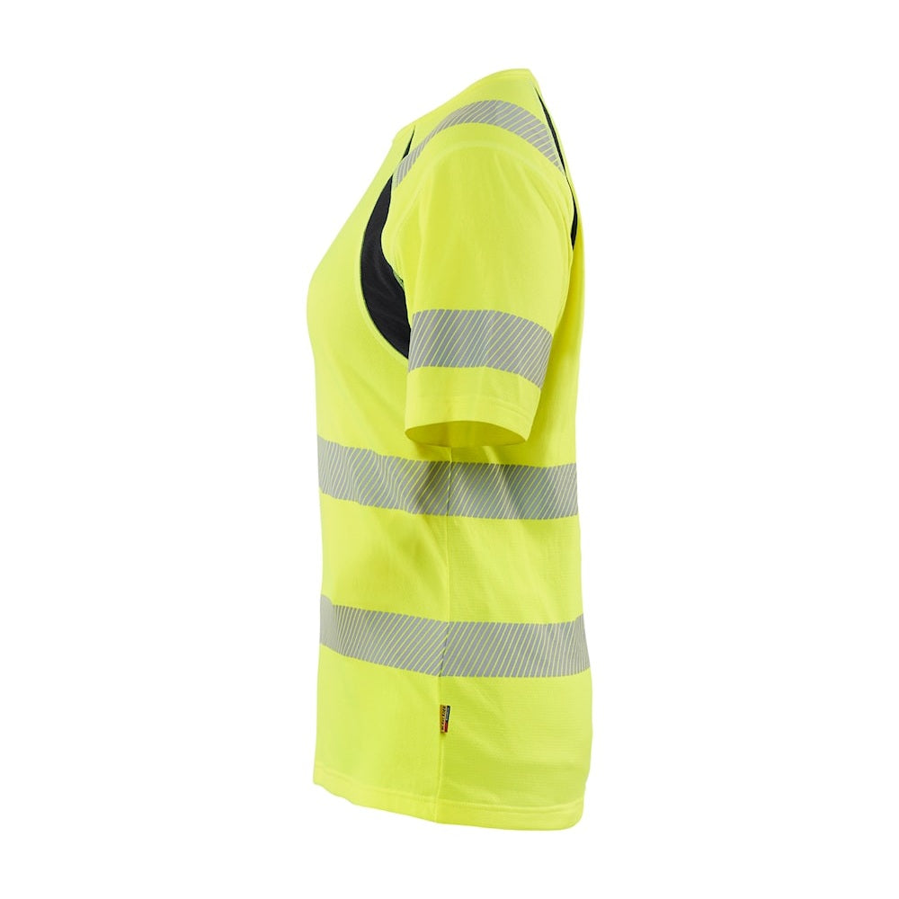Blaklader T-Shirt Hi-Vis Women 3503 #colour_hi-vis-yellow-black