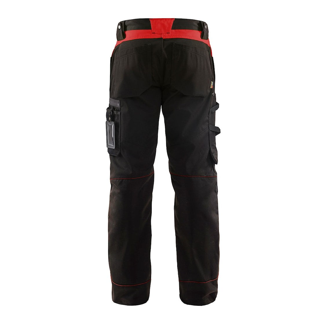 Blaklader Trousers without Nail Pockets 1556 #colour_black-red