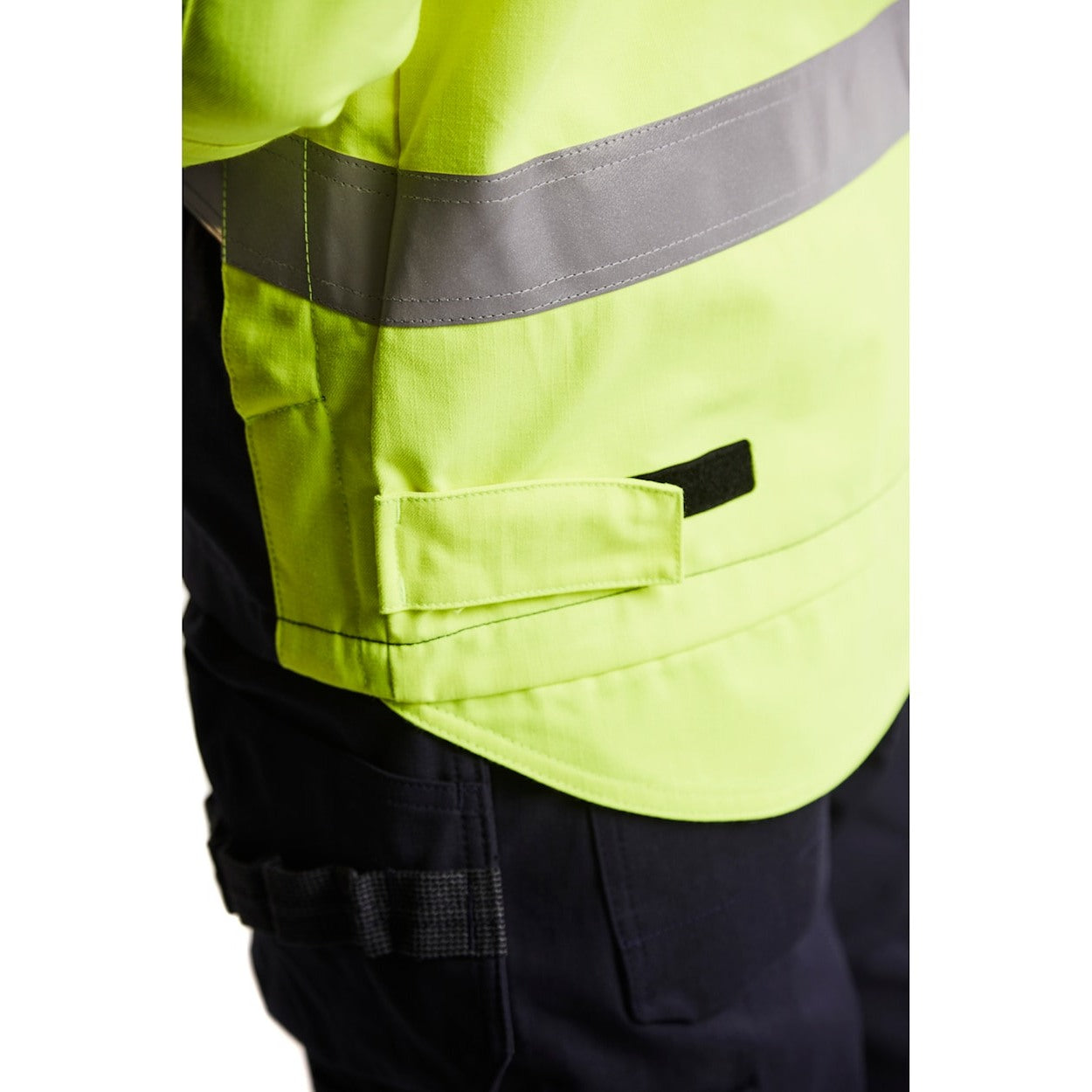 Blaklader Multinorm Inherent Jacket 4089 #colour_hi-vis-yellow-navy-blue