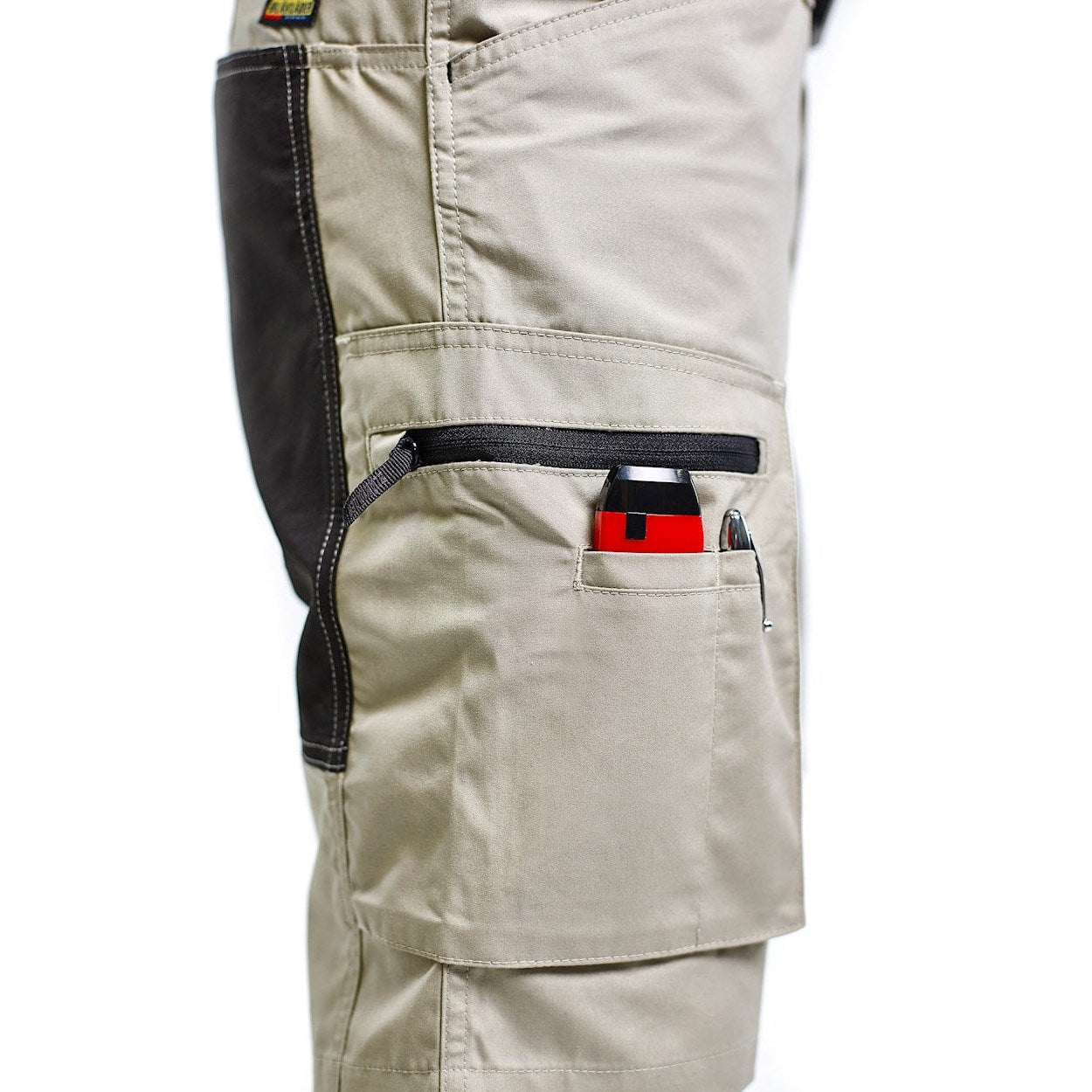 Blaklader Service Trousers with Stretch 14591845 #colour_stone-black