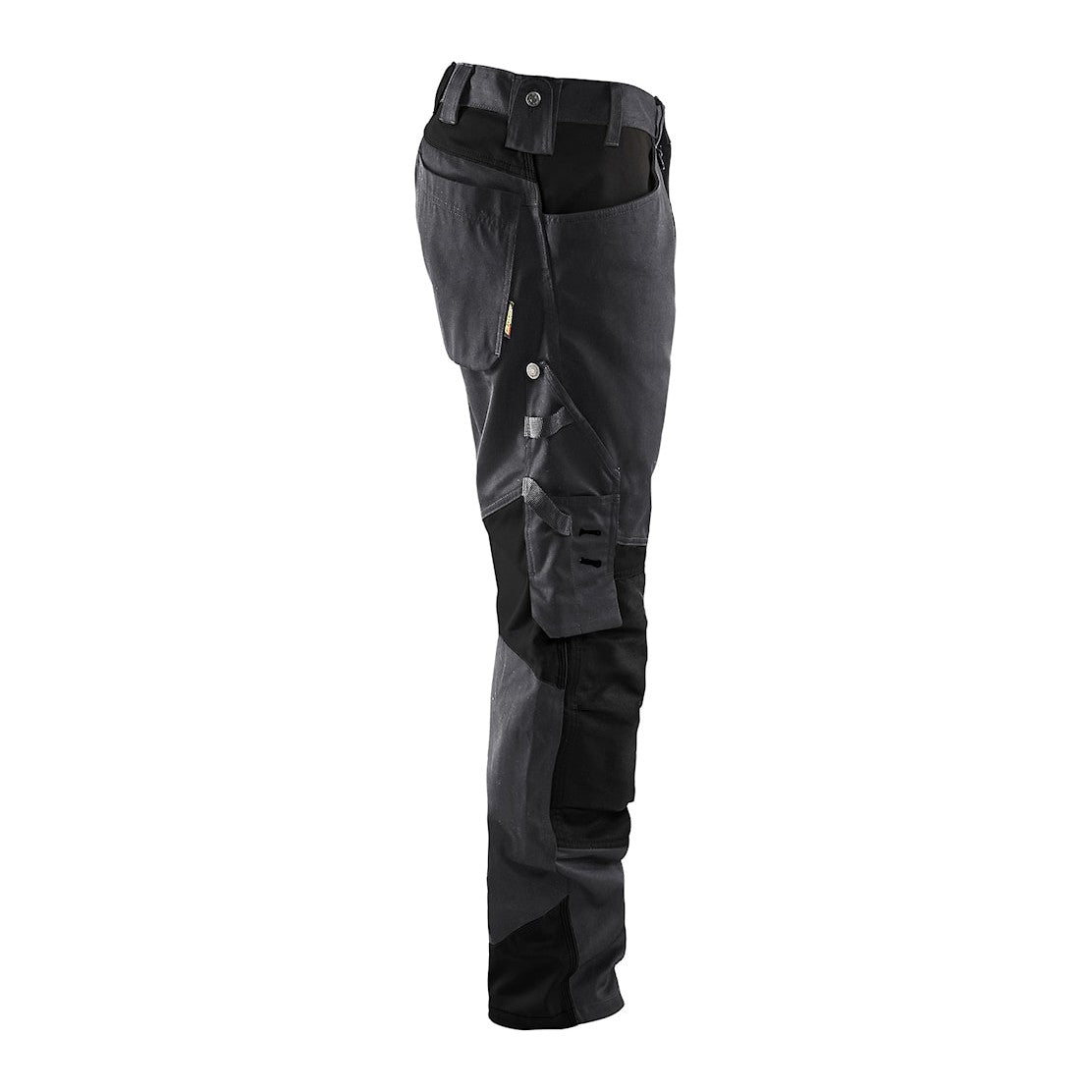 Blaklader Trousers without Nail Pockets 1556 #colour_mid-grey-black