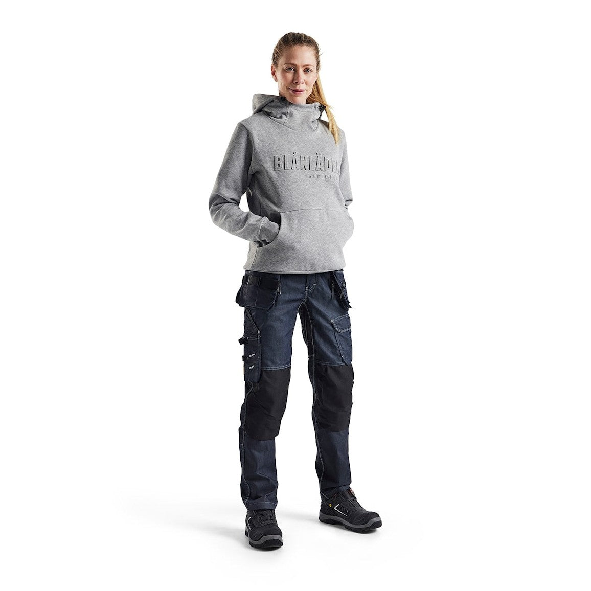 Blaklader Women's Hoodie 3D 3560 #colour_grey-melange
