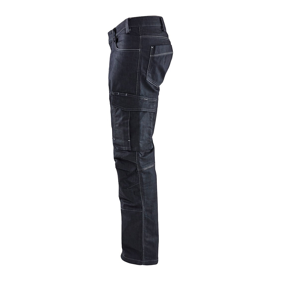 Blaklader Service Trousers Denim Stretch 1439 #colour_navy-blue
