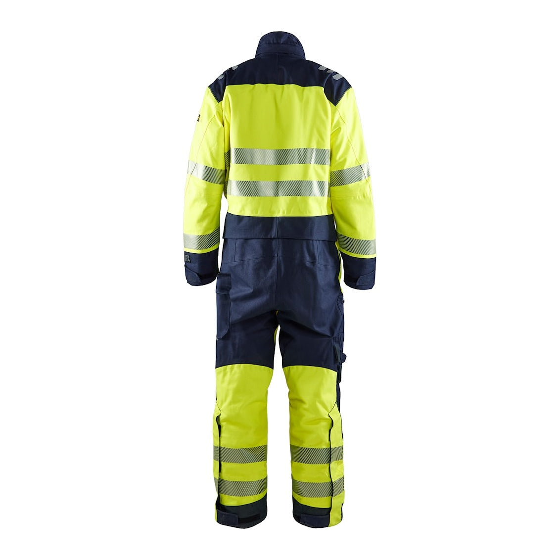 Blaklader Multinorm Winter Overall 6317 #colour_hi-vis-yellow-navy-blue