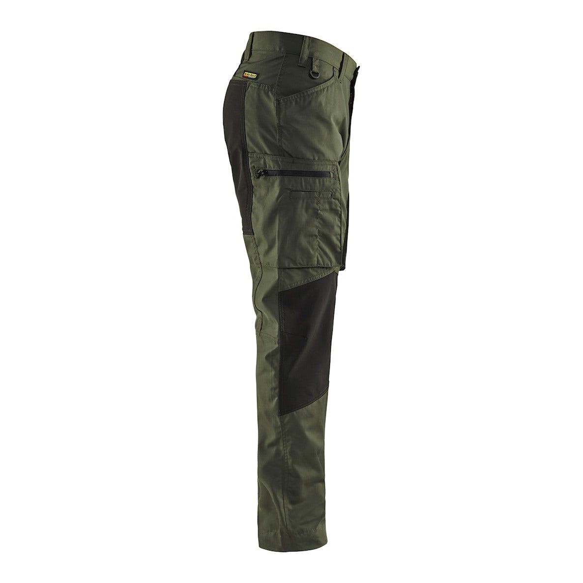 Blaklader Service Trousers with Stretch 14591845 #colour_army-green-black