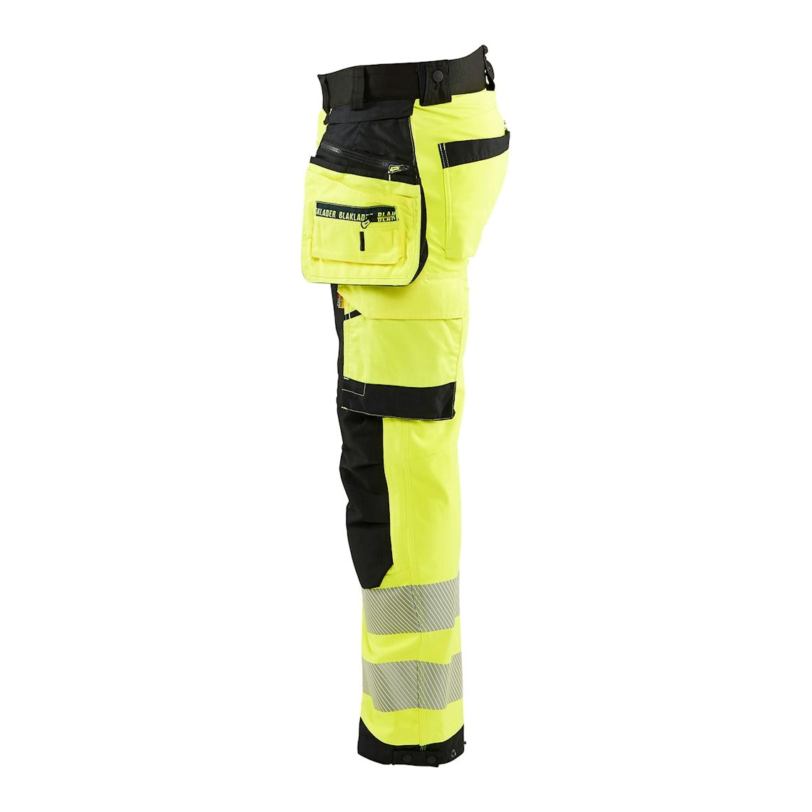 Blaklader Softshell Hi-Vis Trousers 1820 #colour_hi-vis-yellow-black