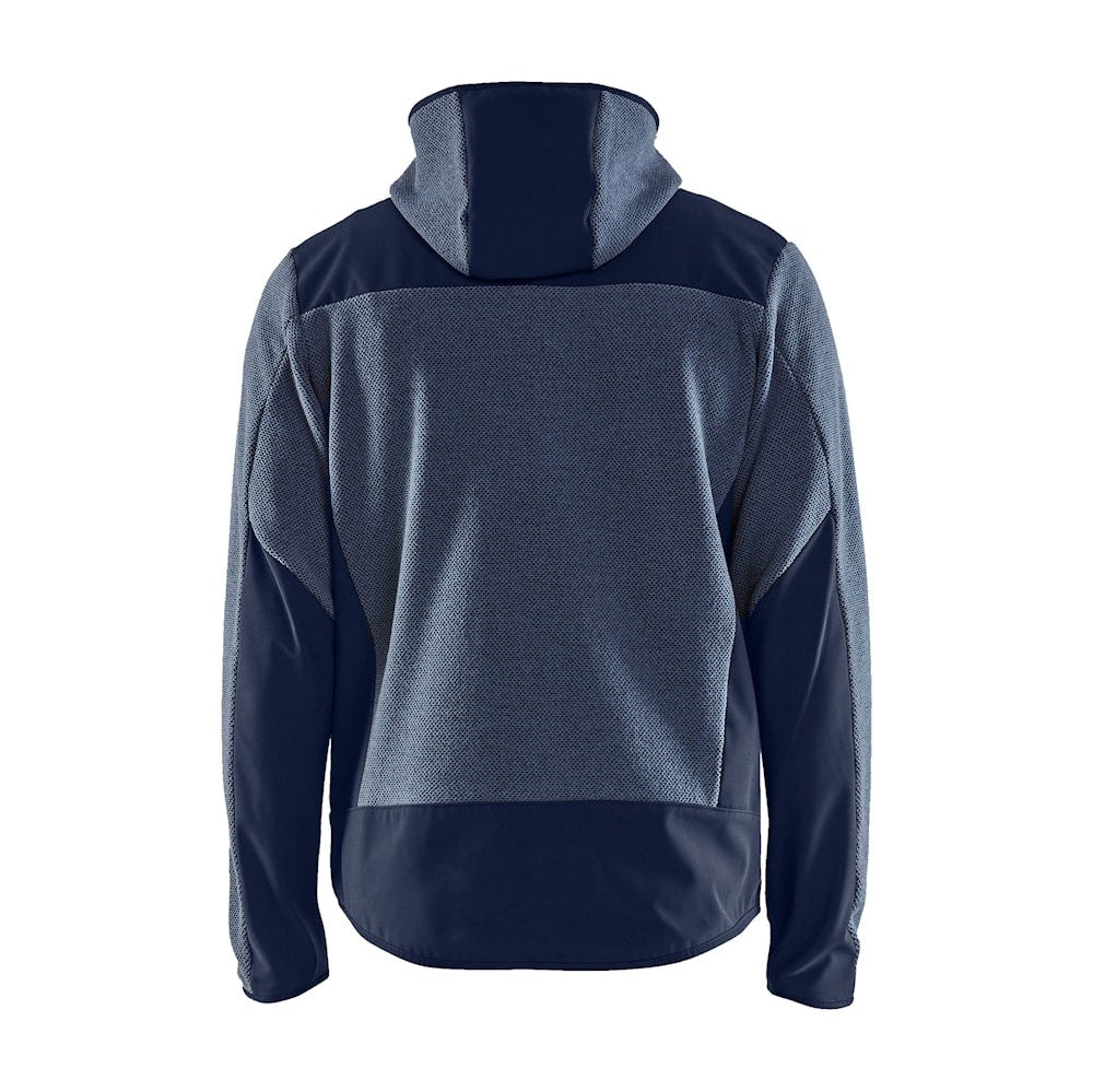 Blaklader Knitted Jacket with Softshell 5940 #colour_numb-blue-dark-navy