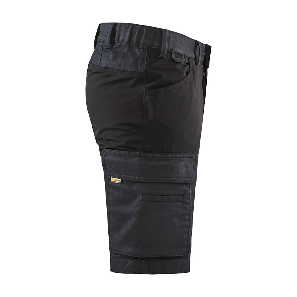 Blaklader Service Shorts with Stretch 1437 #colour_navy-blue-black