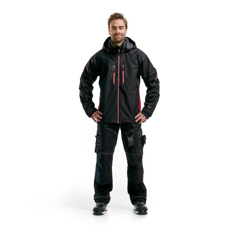 Blaklader Lightweight Lined Functional Jacket 4890 #colour_black-red