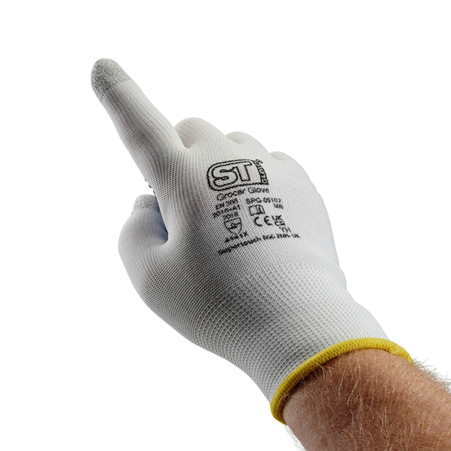 Supertouch Dotted Palm Touchscreen Grocer Gloves