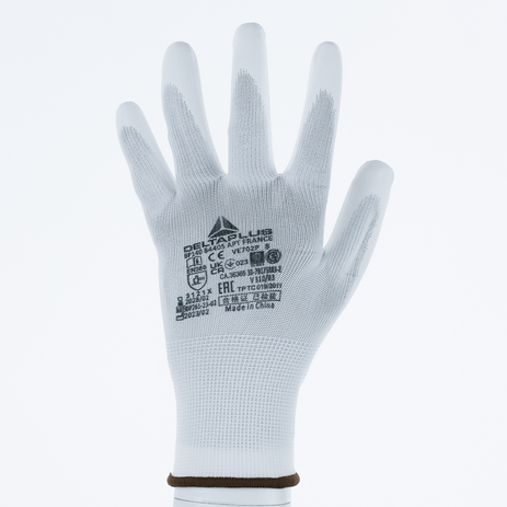 Delta Plus VE702P – Lightweight PU-Coated Precision Work Gloves