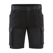 Blaklader Service Shorts with Stretch 1437 #colour_navy-blue-black