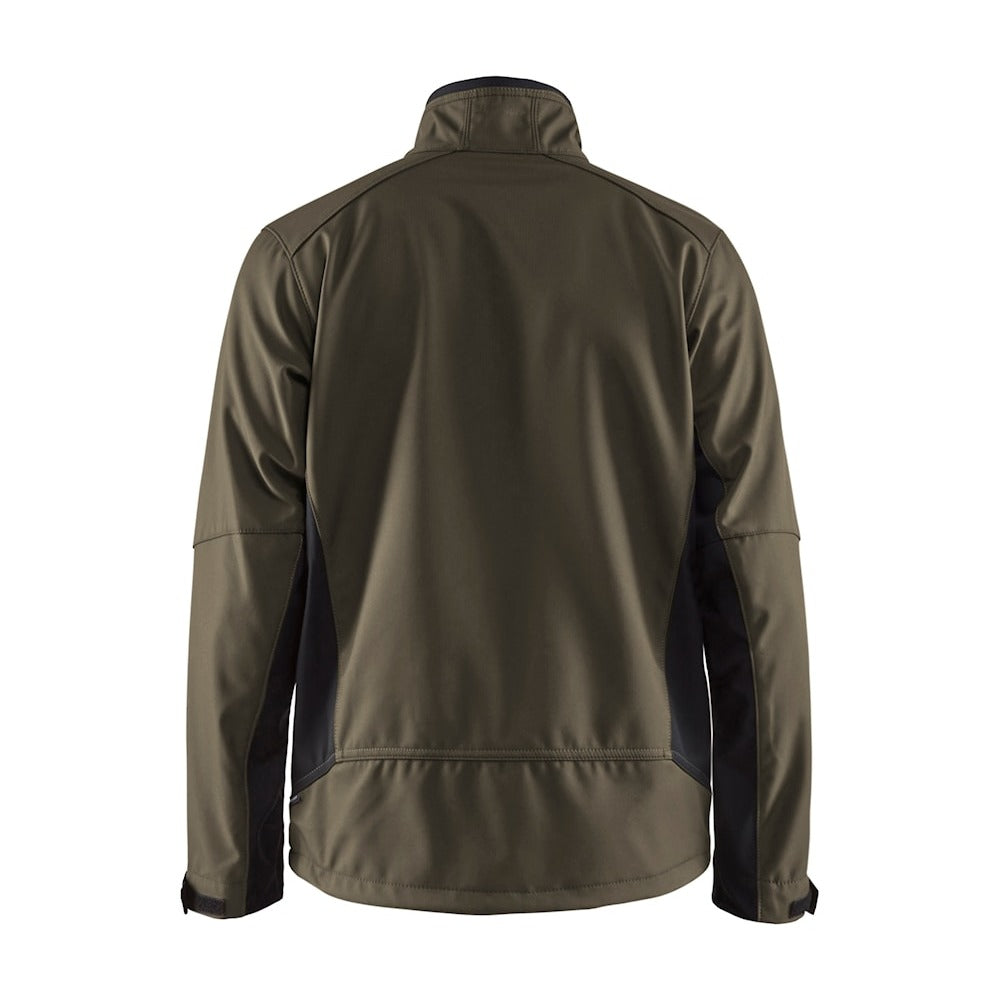 Blaklader Softshell Jacket 4950 #colour_dark-olive-green-black