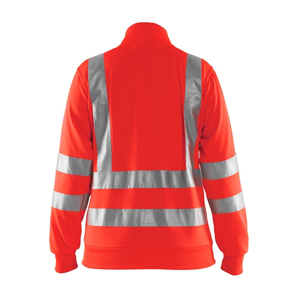 Blaklader Women's Hi-Vis Sweatshirt 3308 #colour_red-hi-vis