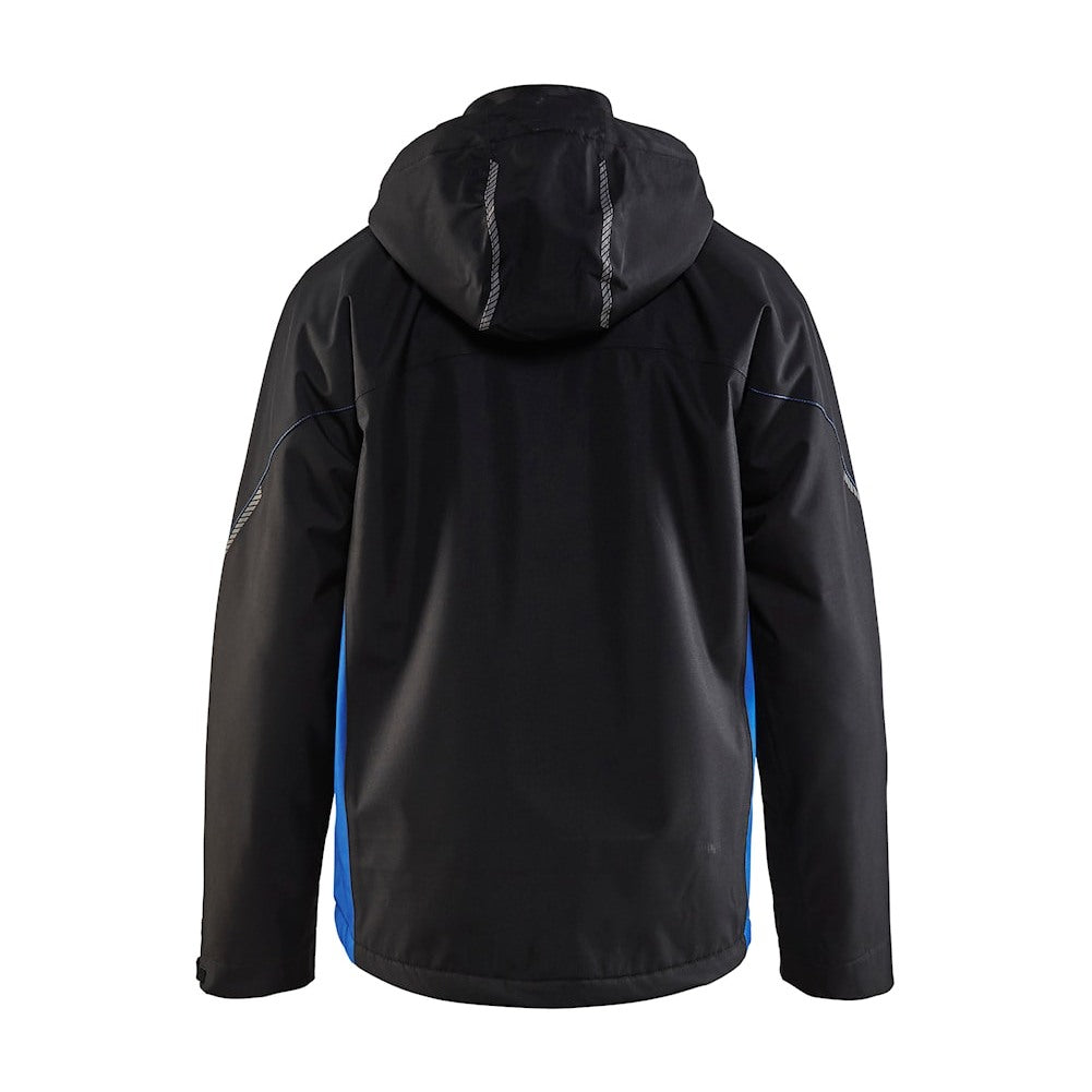 Blaklader Shell Jacket 4790 #colour_black-cornflower-blue