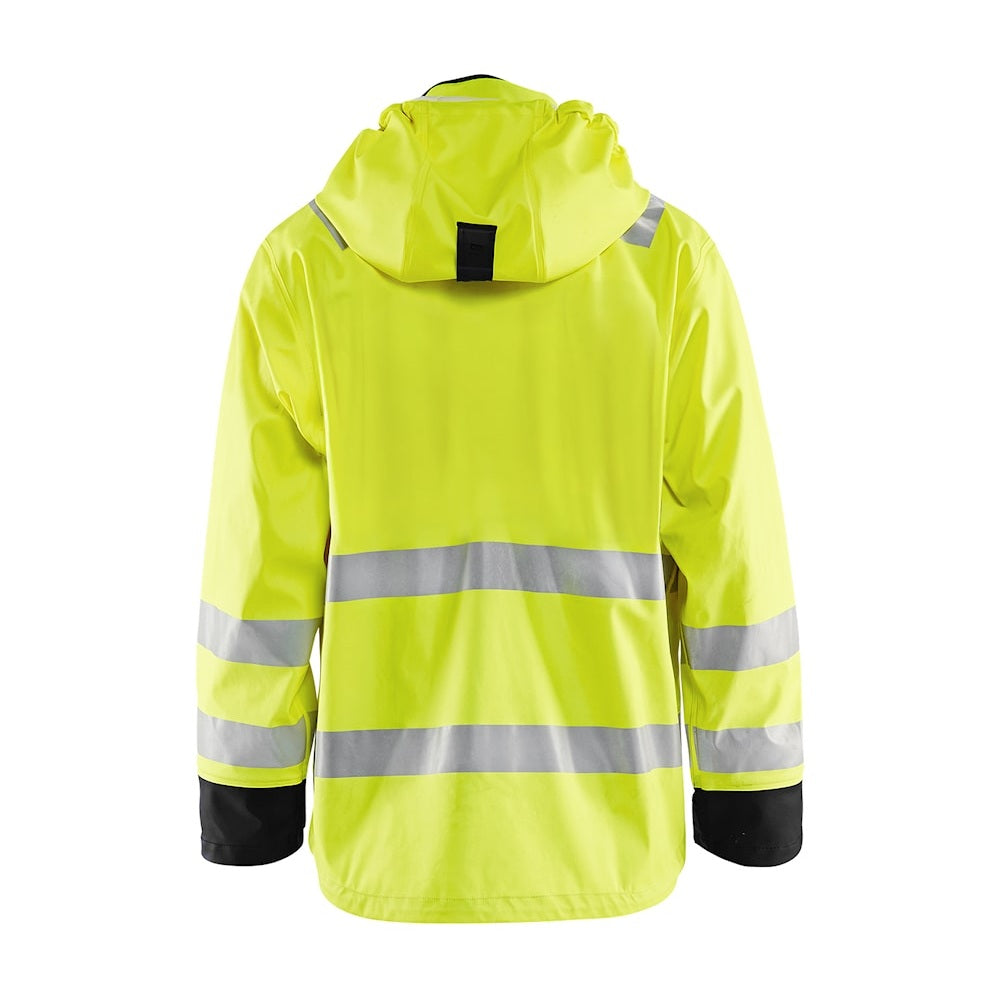 Blaklader Rain Jacket Hi-Vis Level 3 4327 #colour_hi-vis-yellow-black