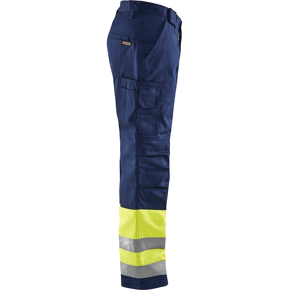 Blaklader Hi-Vis Winter Trousers 1862 - Hi-Vis Yellow/Navy Blue