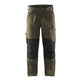 Blaklader Service Trousers with Stretch 1495 #colour_dark-olive-green-black