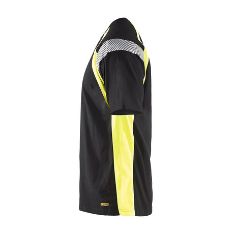 Blaklader T-Shirt 3332 #colour_black-hi-vis-yellow