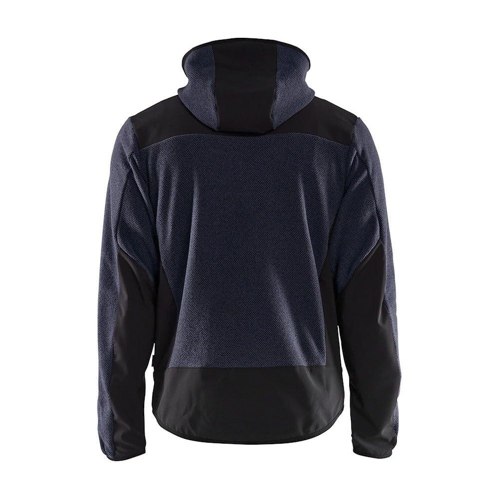 Blaklader Knitted Jacket with Softshell 5940 #colour_dark-navy-black