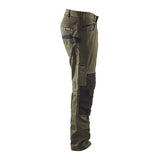 Blaklader Service Trousers with Stretch 1495 #colour_dark-olive-green-black