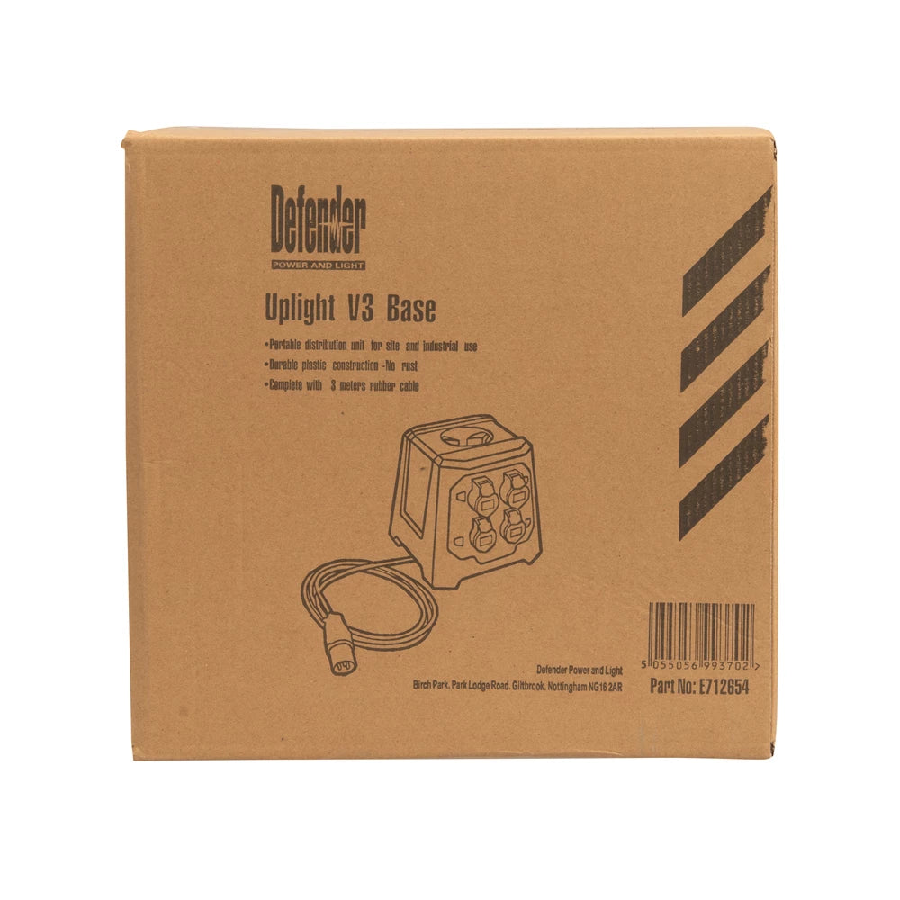 Defender Uplight V3 Multi Socket Base 4 X 16A (Base Only)