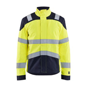 Blaklader Multinorm Inherent Jacket 4089 #colour_hi-vis-yellow-navy-blue