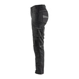 Blaklader Women's Service Trousers with Stretch 7195 #colour_black-dark-grey