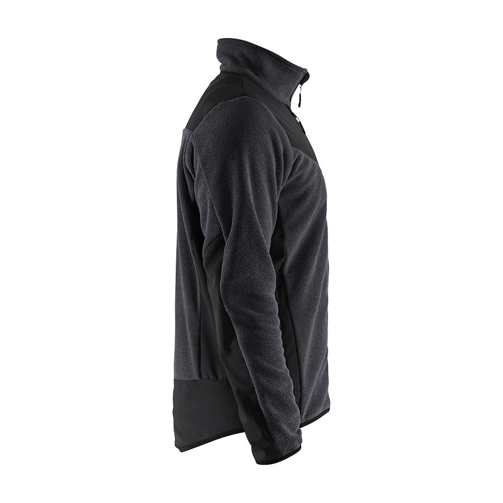 Blaklader Knitted Jacket with Softshell 5942 #colour_dark-grey-black