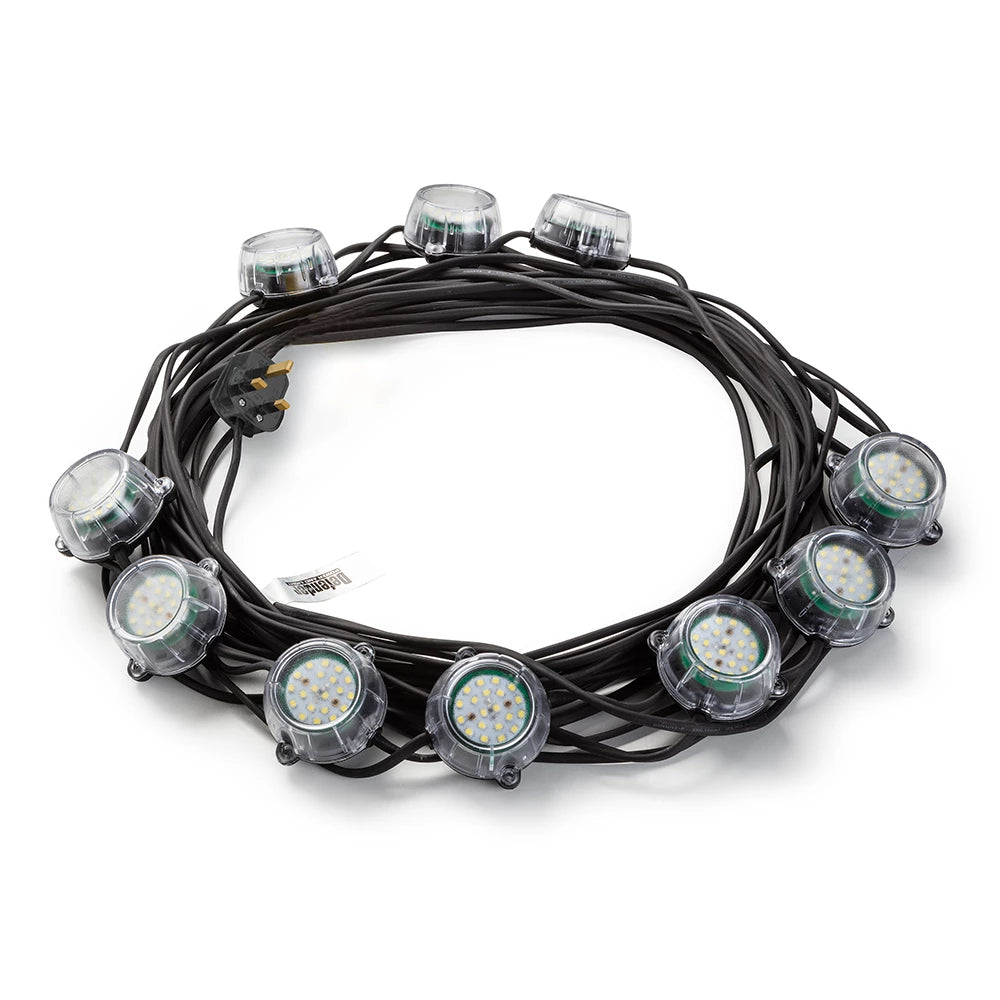 Defender 22M Heavy Duty Led Encapsulated Festoon String Lights 50W 230V