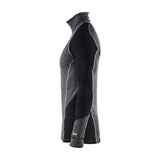 Blaklader Underwear Zip-Neck Top Warm 100% Merino 4899 #colour_mid-grey-black