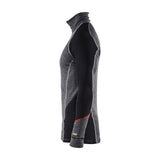 Blaklader Underwear Zip-Neck Top Xwarm, 100% Merino 4699 #colour_mid-grey-black