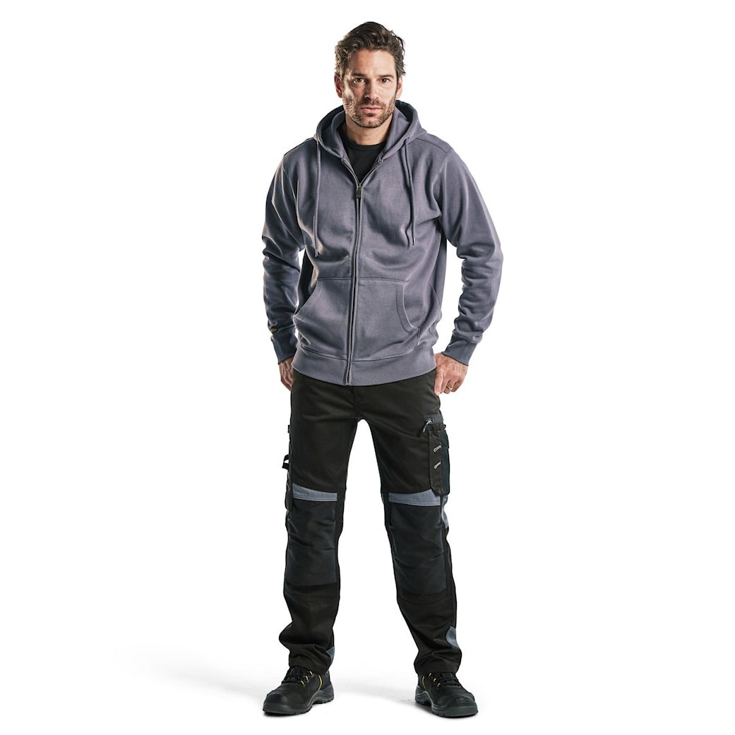 Blaklader Trousers without Nail Pockets 1556 #colour_black-grey