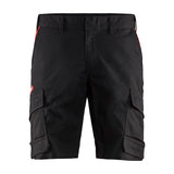 Blaklader Industry Shorts Stretch 1446 #colour_black-red