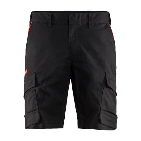 Blaklader Industry Shorts Stretch 1446 #colour_black-red