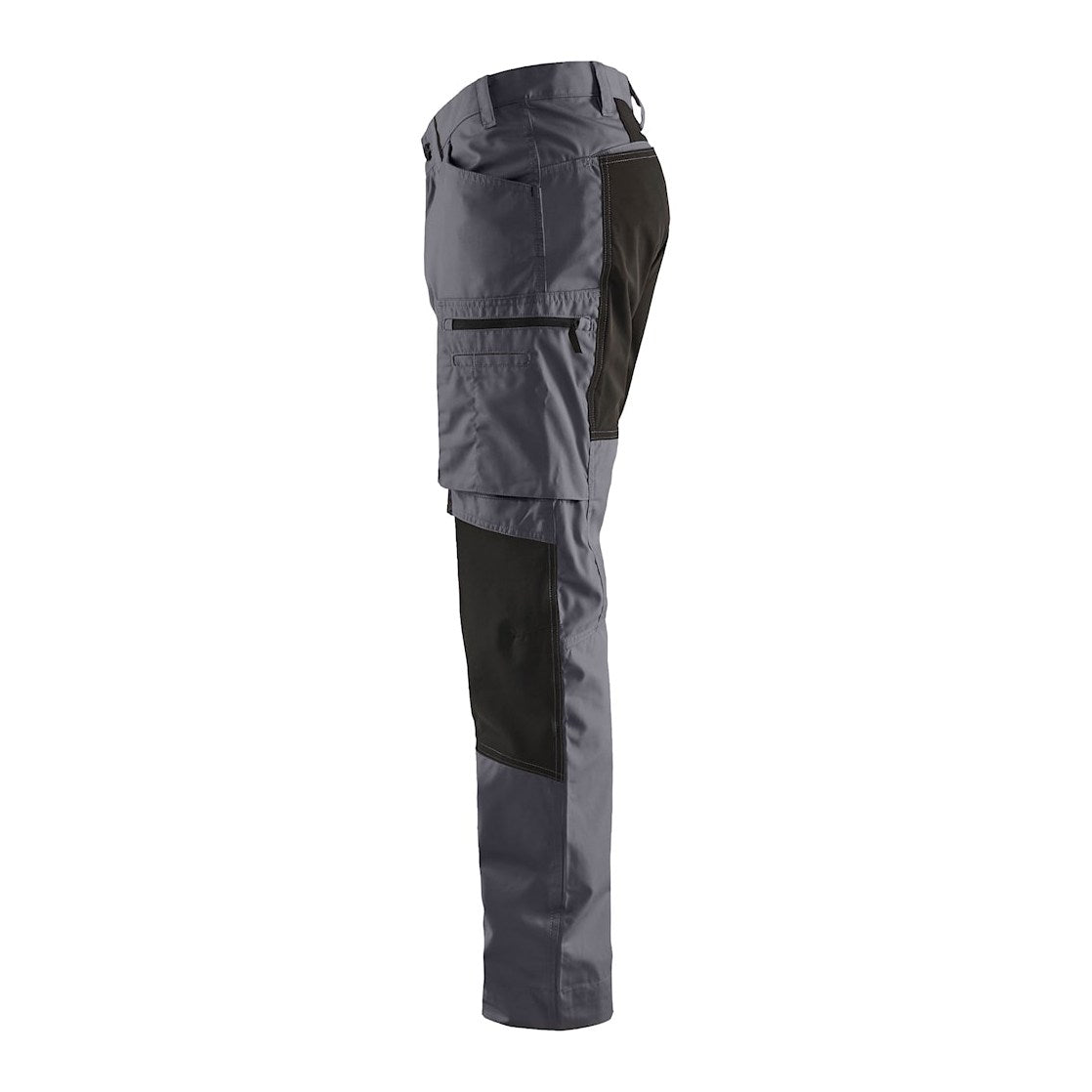 Blaklader Service Trousers with Stretch 14591845 #colour_mid-grey-black