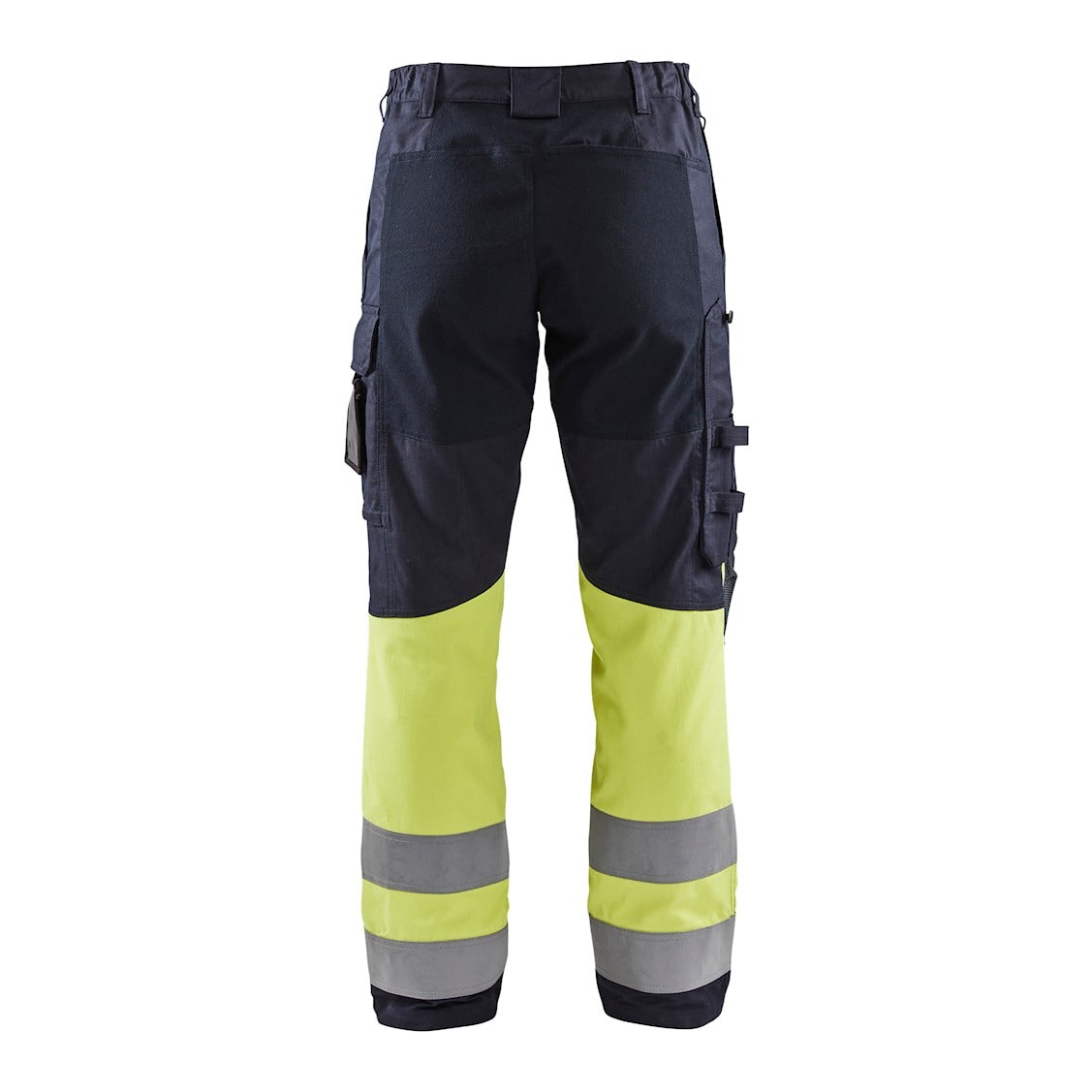 Blaklader Trousers Multinorm Inherent with Stretch Women 7187 #colour_navy-blue-hi-vis-yellow