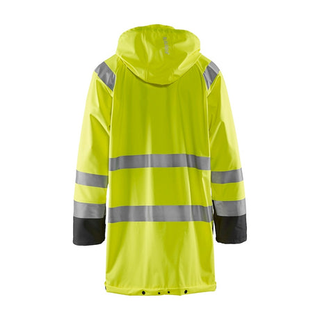 Blaklader Rain Jacket Hi-Vis Level 1 4324 #colour_hi-vis-yellow-black