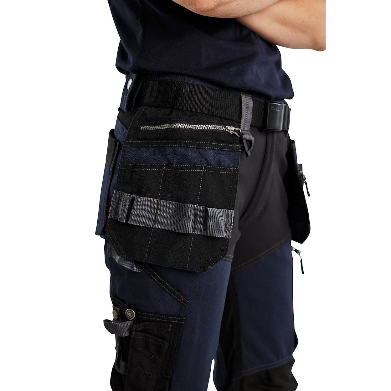 Blaklader Women's Craftsman Trousers with Stretch 7115 #colour_dark-navy-black