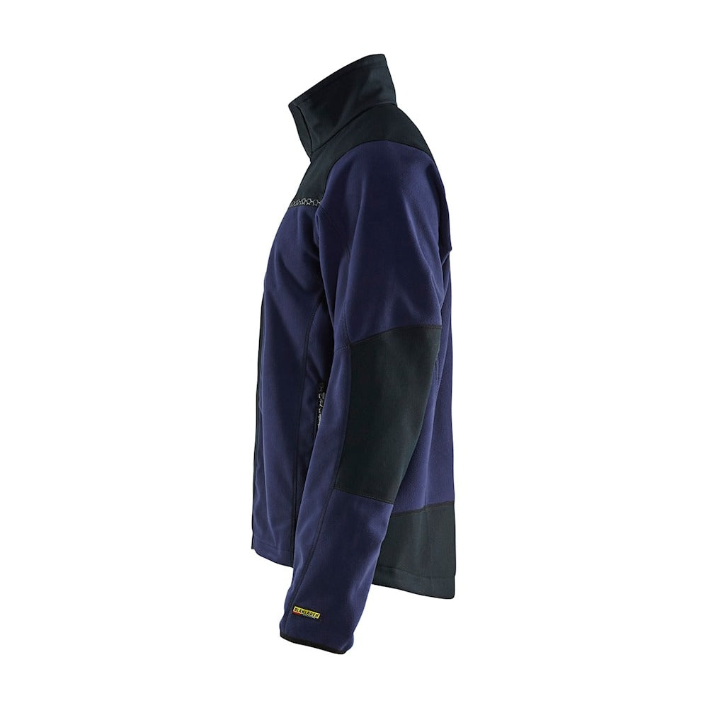 Blaklader Windproof Fleece Jacket 4955 #colour_navy-blue-black