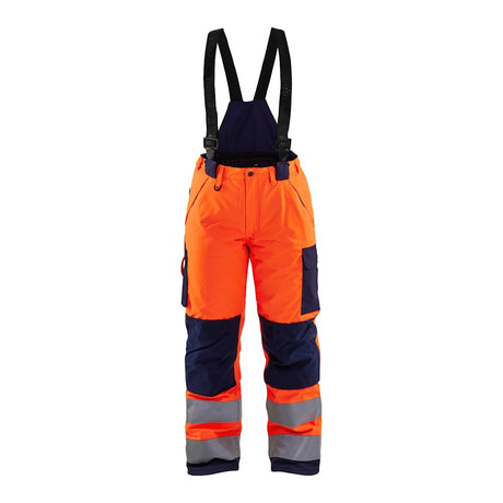 Blaklader Women's Hi-Vis Winter Trousers 7885 #colour_orange-navy-blue