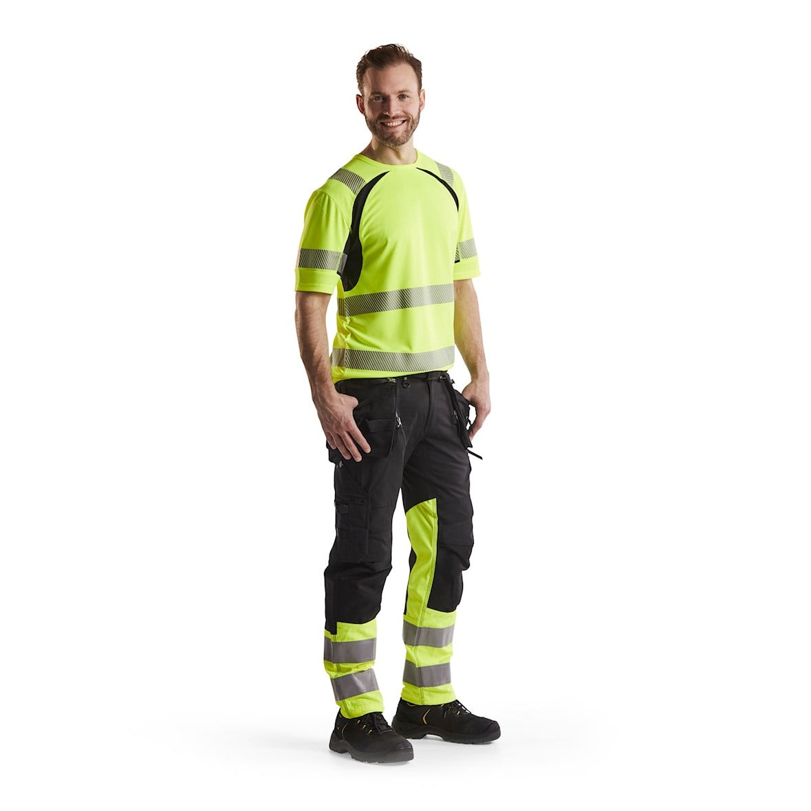 Blaklader Uv Hi-Vis T-Shirt 3397 #colour_hi-vis-yellow-black