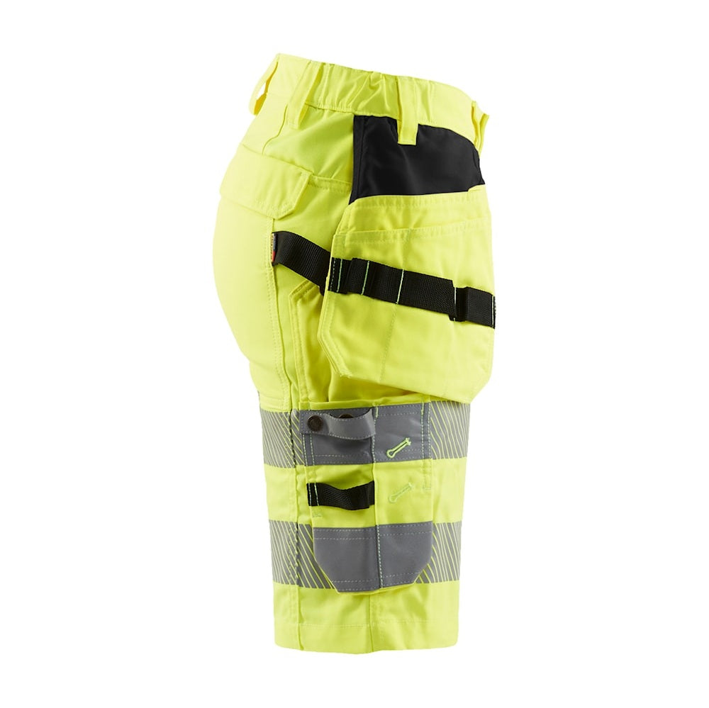 Blaklader Women's Hi-Vis Shorts with Stretch 7186 #colour_hi-vis-yellow