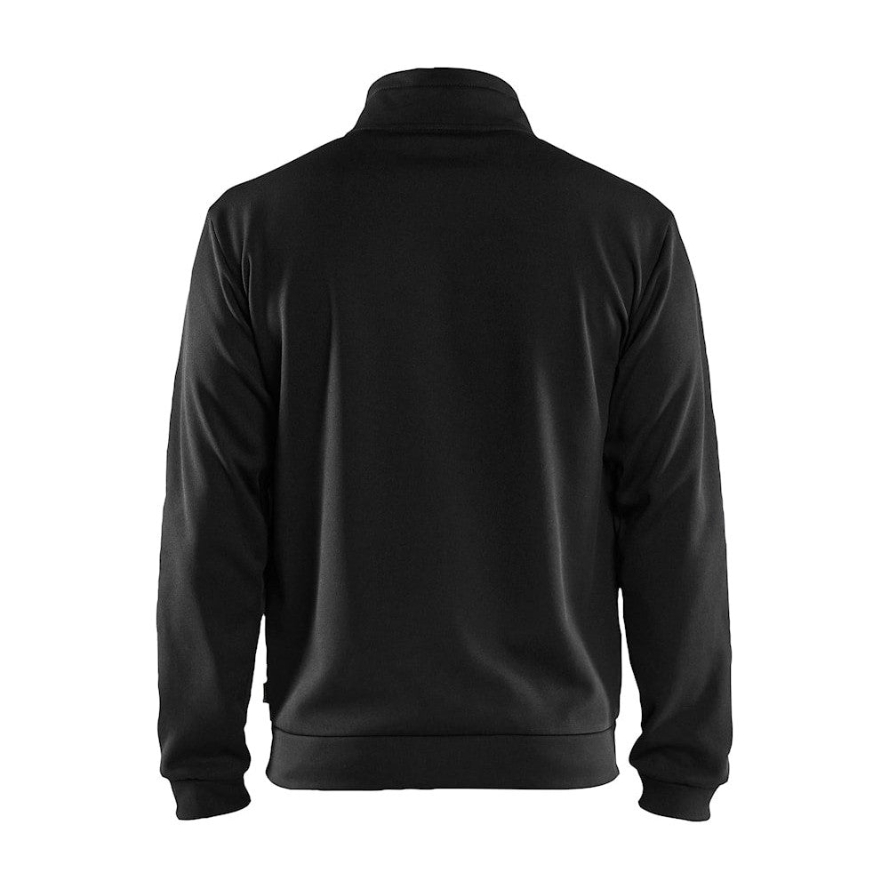 Blaklader Sweatshirt with Full Zip 3362 #colour_black-hi-vis-yellow