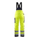 Blaklader Women's Hi-Vis Winter Trousers 7885 #colour_hi-vis-yellow-navy-blue