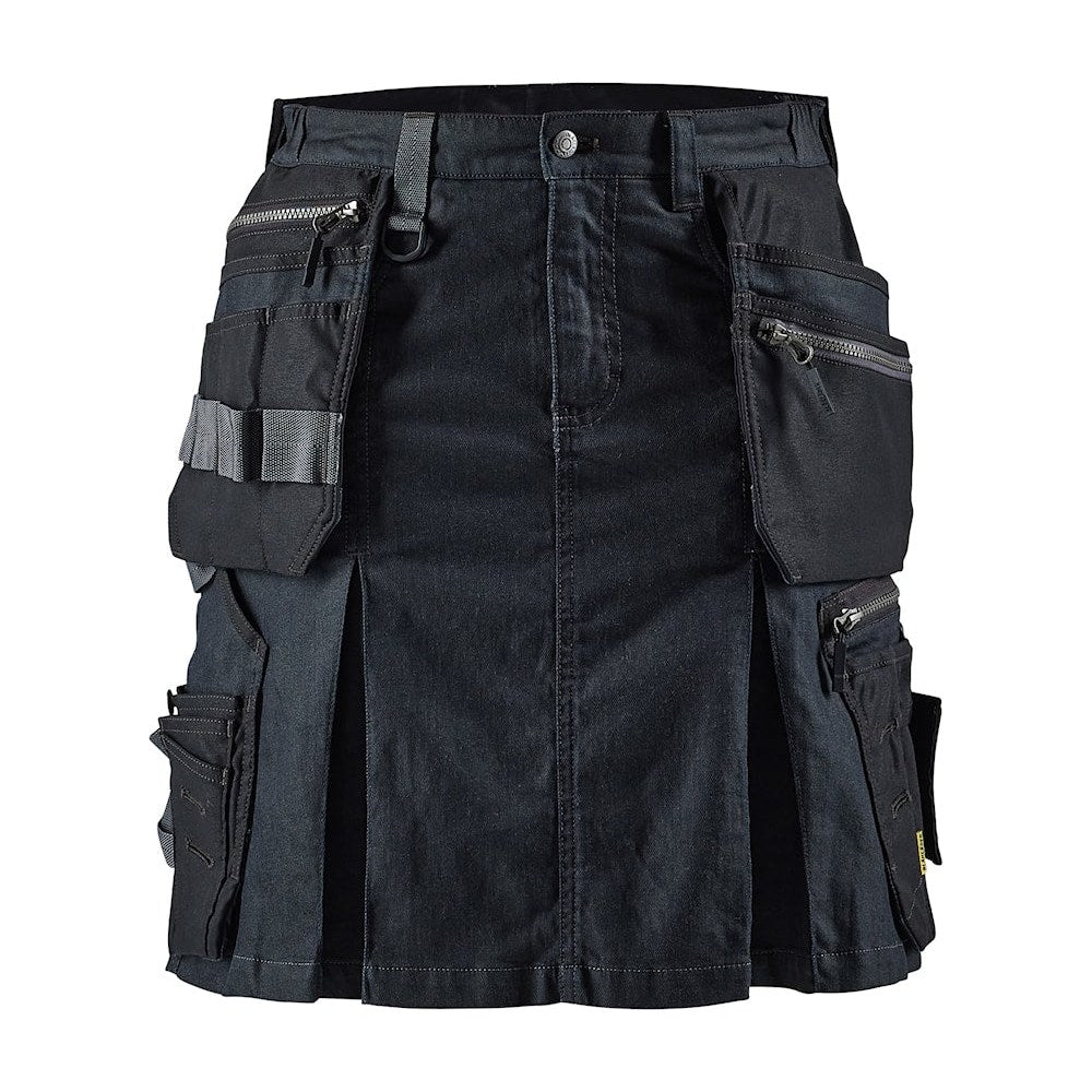Blaklader Women's Craftsman Skirt with Stretch 7180 #colour_navy-blue-black