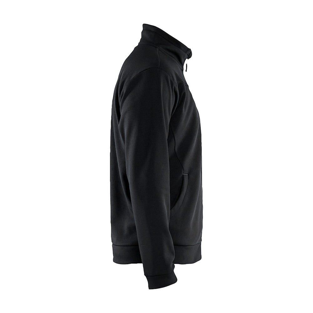Blaklader Sweatshirt with Full Zip 3362 #colour_black-dark-grey