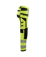 Blaklader Women's 4-Way-Stretch Hi-Vis Trousers 7197 #colour_hi-vis-yellow-black