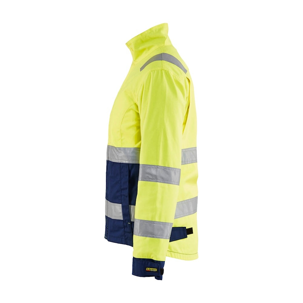 Blaklader Women's Hi-Vis Jacket 4903 #colour_hi-vis-yellow-navy-blue