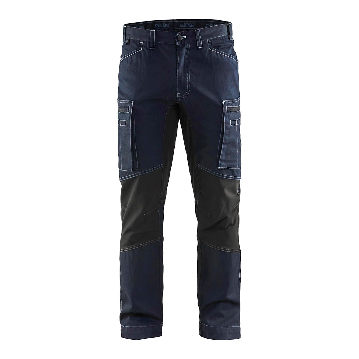 Blaklader Service Trousers with Stretch 14591142 #colour_navy-blue-black